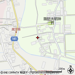 新潟県新潟市南区東笠巻519周辺の地図