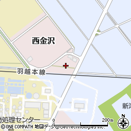 新潟県新潟市秋葉区西金沢2175-1周辺の地図