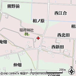 福島県福島市飯坂町平野古舘周辺の地図