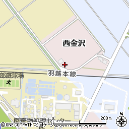 新潟県新潟市秋葉区西金沢2180周辺の地図