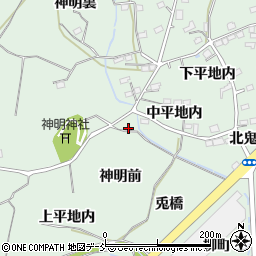 福島県福島市大笹生中平地内56周辺の地図