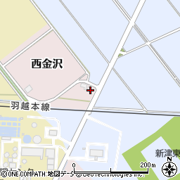 新潟県新潟市秋葉区西金沢2150周辺の地図
