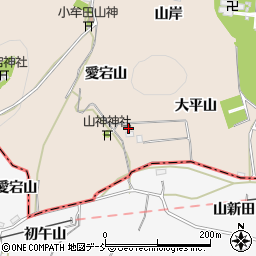 福島県伊達市箱崎大平山1-8周辺の地図