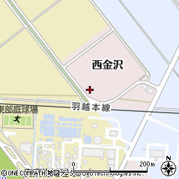 新潟県新潟市秋葉区西金沢2181周辺の地図