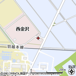 新潟県新潟市秋葉区西金沢2151周辺の地図