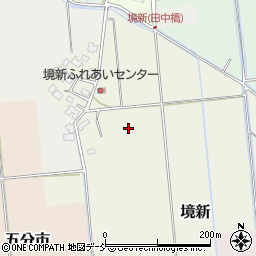 新潟県阿賀野市境新周辺の地図