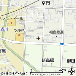 福島県伊達市保原町京門42周辺の地図