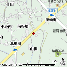 福島県福島市大笹生（山根）周辺の地図