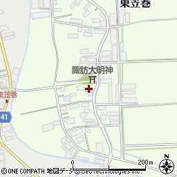新潟県新潟市南区東笠巻592周辺の地図