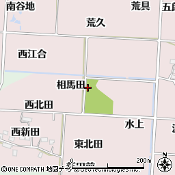福島県福島市飯坂町平野相馬田周辺の地図