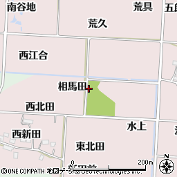 福島県福島市飯坂町平野（相馬田）周辺の地図