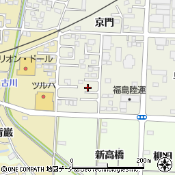 福島県伊達市保原町京門40周辺の地図