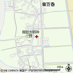 新潟県新潟市南区東笠巻598-1周辺の地図