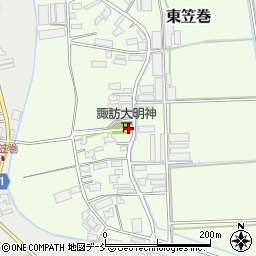 新潟県新潟市南区東笠巻594-1周辺の地図