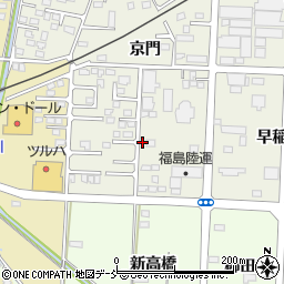 福島県伊達市保原町京門48周辺の地図
