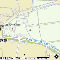新潟県新潟市秋葉区野方周辺の地図