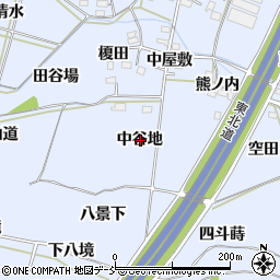 福島県福島市下飯坂中谷地周辺の地図