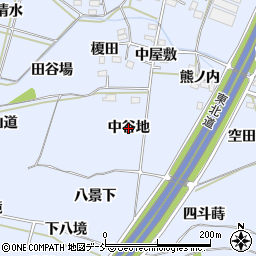 福島県福島市下飯坂（中谷地）周辺の地図
