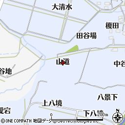 福島県福島市下飯坂（山道）周辺の地図