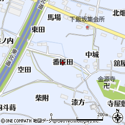 福島県福島市下飯坂（番匠田）周辺の地図