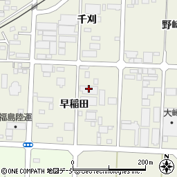 福島県伊達市保原町早稲田25周辺の地図