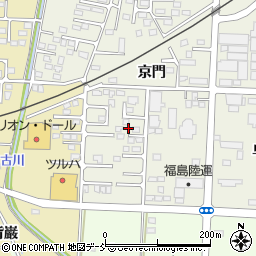 福島県伊達市保原町京門38周辺の地図