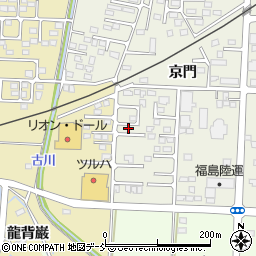 福島県伊達市保原町京門31周辺の地図