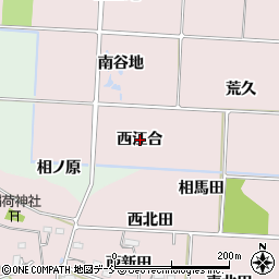 福島県福島市飯坂町平野西江合周辺の地図