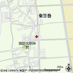新潟県新潟市南区東笠巻606周辺の地図