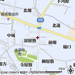 福島県福島市下飯坂舘屋敷9周辺の地図