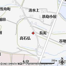 福島県福島市飯坂町高石仏13周辺の地図