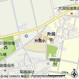 新潟市立升潟小学校周辺の地図