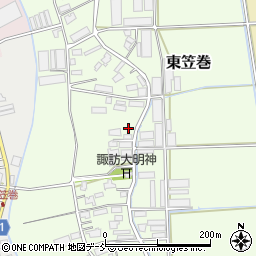 新潟県新潟市南区東笠巻818-3周辺の地図
