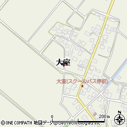 新潟県阿賀野市大室周辺の地図