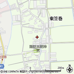 新潟県新潟市南区東笠巻850周辺の地図