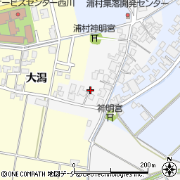 新潟県新潟市西蒲区浦村1周辺の地図