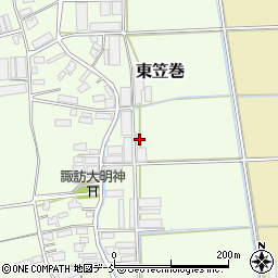 新潟県新潟市南区東笠巻607-1周辺の地図