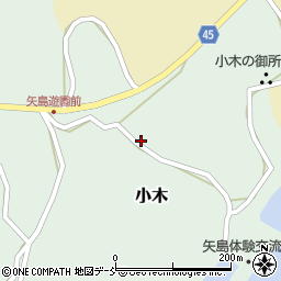 新潟県佐渡市小木周辺の地図