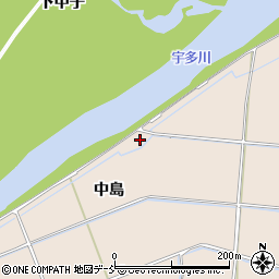福島県相馬市岩子中島周辺の地図
