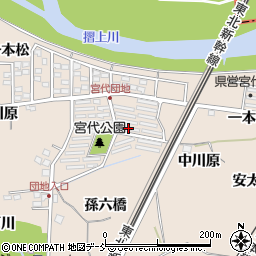 県営上川原団地４号棟周辺の地図
