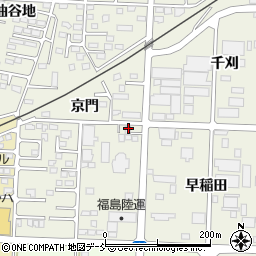 福島県伊達市保原町京門50周辺の地図