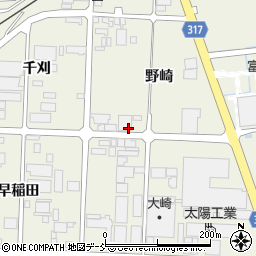 福島県伊達市保原町（野崎）周辺の地図