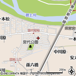 県営上川原団地２号棟周辺の地図