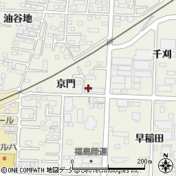 福島県伊達市保原町京門29周辺の地図