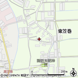 新潟県新潟市南区東笠巻817周辺の地図