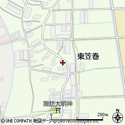 新潟県新潟市南区東笠巻1254周辺の地図