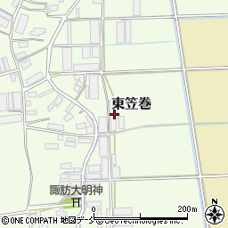 新潟県新潟市南区東笠巻674周辺の地図
