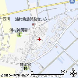新潟県新潟市西蒲区浦村25周辺の地図