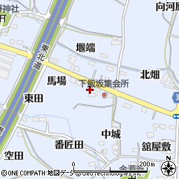 福島県福島市下飯坂馬場7周辺の地図
