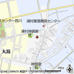 新潟県新潟市西蒲区浦村周辺の地図